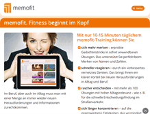 Tablet Screenshot of memofit-training.com